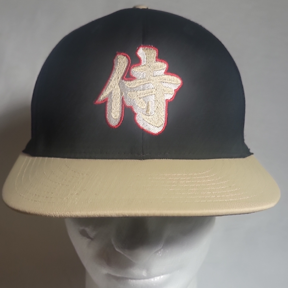 Black and Tan Flexfit Hat with Embroidered Samurai Logo PTS Richardson Cap